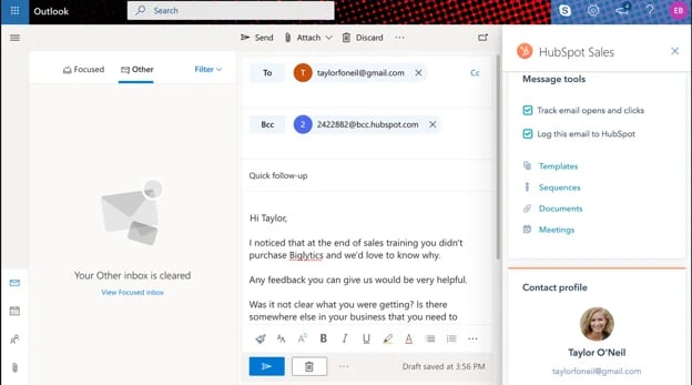 HubSpot-Outlook Integration